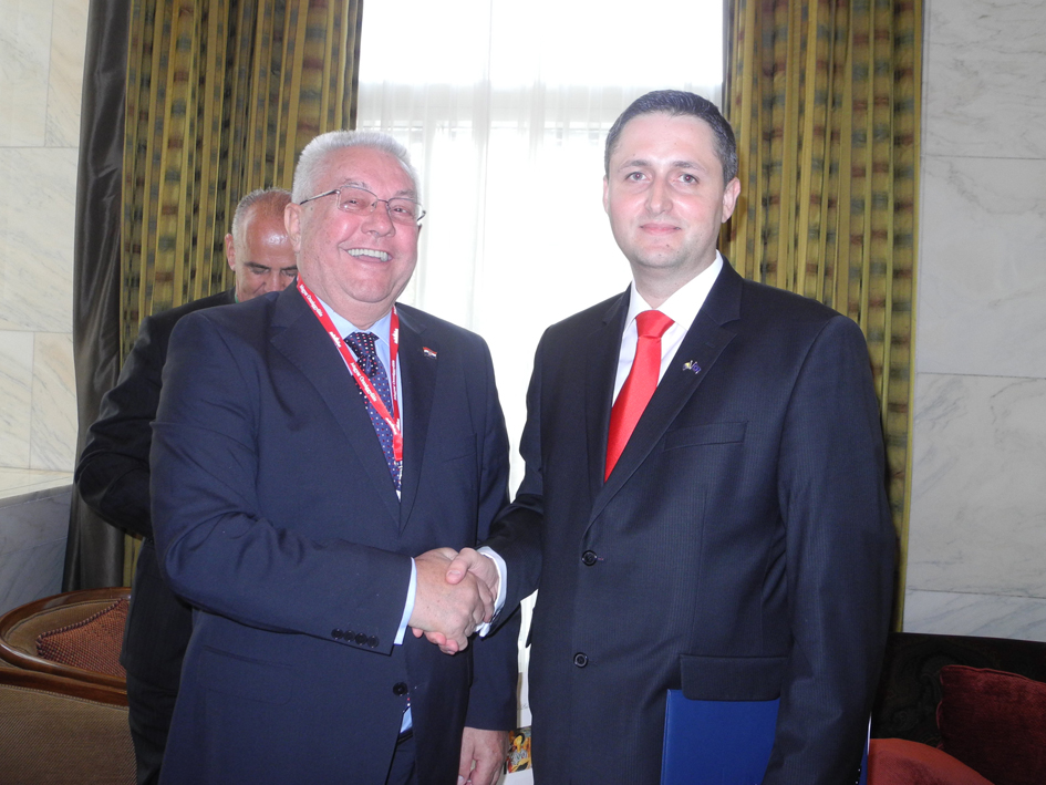 Predsjedavajući Predstavničkog doma dr. Denis Bećirović razgovarao sa predsjednikom Sabora Hrvatske Lukom Bebićem